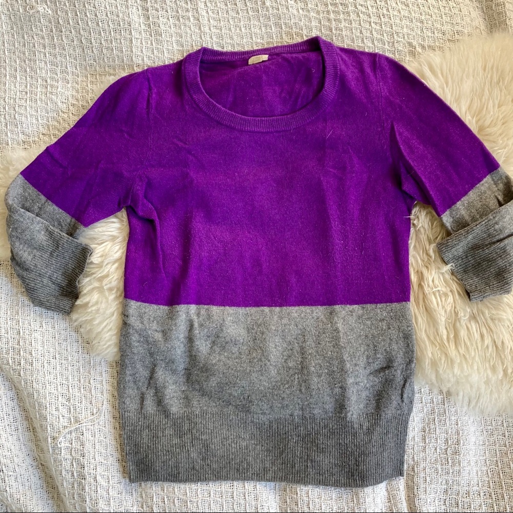 J. Crew Colorblock Merino Sweater
